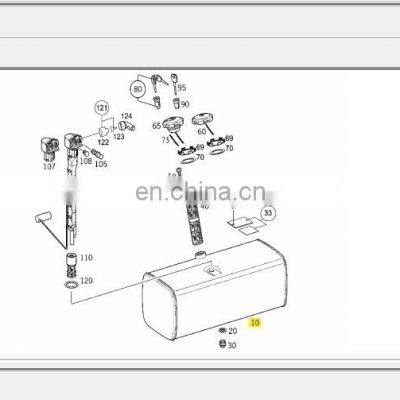 truck accessories aluminium alloy  fuel tank  9344700401 FOR truck