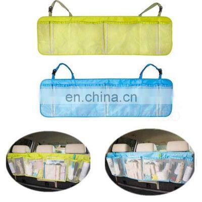 Multi Mesh Pocket Wireless Car Seat Organizer Boot Back Seat Back Organizer Hanging Tidy Storage Bag Organiser photo-4