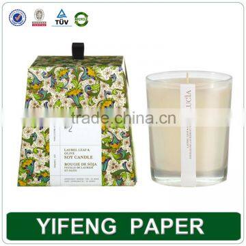 Custom Yankee Rigid Desinger Cardboard Paper Decorative Luxury Candle Boxes Wholesale