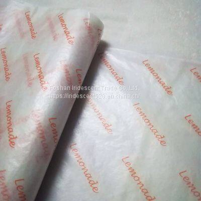 Packing paper Translucent moisture resistant garment packaging lined with Red wine wrapping paper