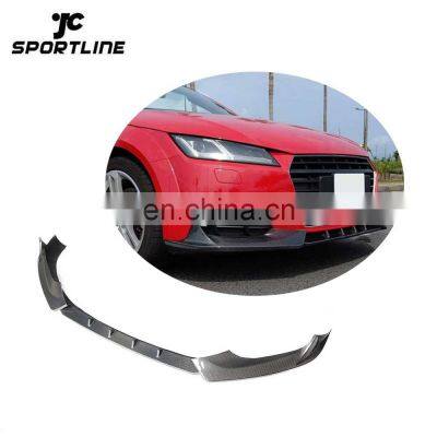 TT Carbon Fiber Front Bumper Lip for Audi TT Quattro Coupe 2-Door 2015-2018