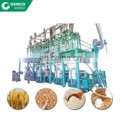 Low price small price wheat flour complete plant french flour mini flour mill plant