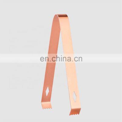 Factory Direct copper rose gold stainless steel food ice tong