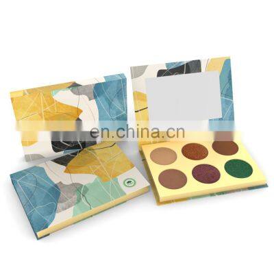 Empty Different Size Makeup Palette With Mirror Case Glitter Single 6 Color Eyeshadow Palette Manufacturer