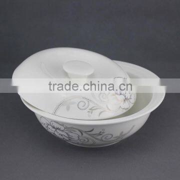 new bone china soup tureen, ceramic soup tureen, white soup tureen