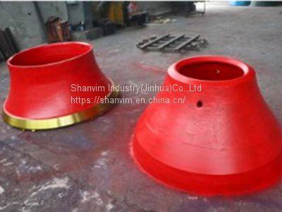 High Manganese Mantle Concave Cone Crusher Parts Wear Liner photo-5