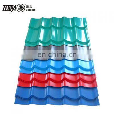 Factories manufacturing iron sheet galvanized ppgi red corrugated metal aluminum roofing panels