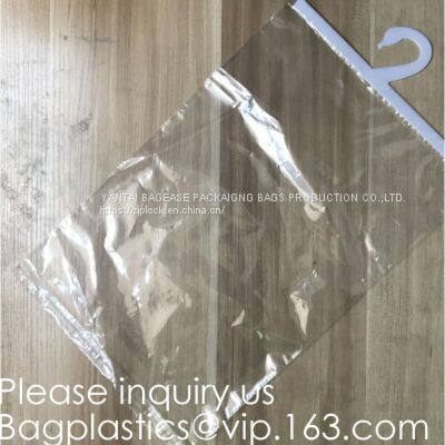 Biodegradbale Bags, Shirt Packaging Bags, Hanger Frosted Bags, Packaging Bag Hook Hanger Bag Underwear Shirt Bag photo-5