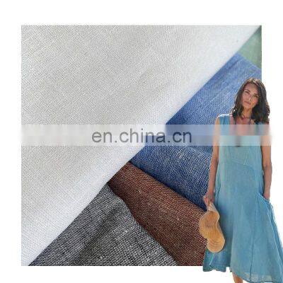 cotton linen dresses women linen yarn clothing woven linen cotton fabric