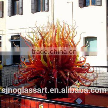 Contemporary Sales Office Table Decorative Glass Sculpture