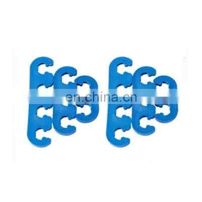 7MM 8MM BLUE PLASTIC SPARK PLUG WIRE SEPARATORS DIVIDERS LOOMS FITS CHEVY FORD