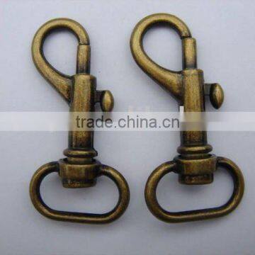 Metal swivel bolt snap for handbag chains,clasp connector,