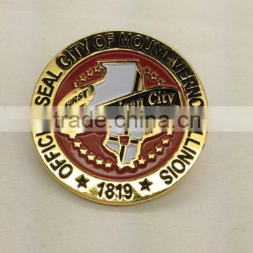 2014 Custom Soft Enamel Metal Badge /Custom Soft Enamel Glitter Baseball Trading Pins Factory