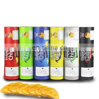 wholesale printed matte food back seal potatoes chip bag snack packaging roll film