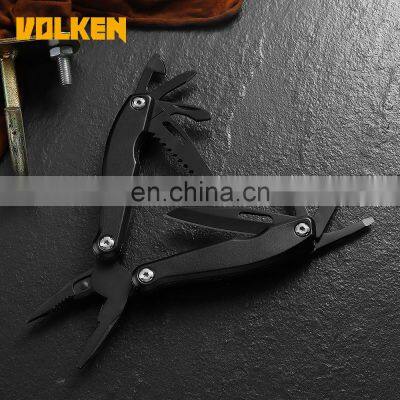 12-in-one all-black Hand Tool Pliers Outdoor Multi-function Folding Pliers High Quality Household Folding Knives