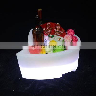 12L large rechargeable led ice bucket Waterproof with Colors Changing Glowing Plastic led ice buckets custom large