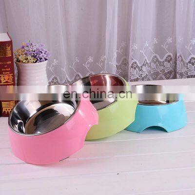 Top Quality Cats Dogs Eco Friendly Plastic Slow Feeder Stainless Steel Dog Bowl With Logo photo-4