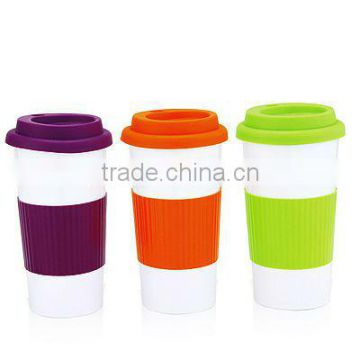 450ml rubber cover stainless steel mug with sleeve BL-5101