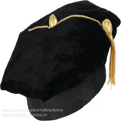 Manchester college students graduated bachelor cap master hat suit costumes