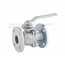 2 piece flange ball valve American standard Ansi glass 150/300