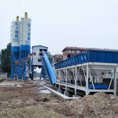 Hzs90 Belt Conveyor Mixing Concrete Batching Plant China Factory With Software photo-5
