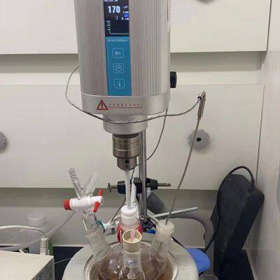 AMM-M400PRO Top Mounted Digital Display Mixer in the Laboratory - a Commonly Used Mixing and Dispersing Machine With Forward and Reverse Rotation in the Laboratory