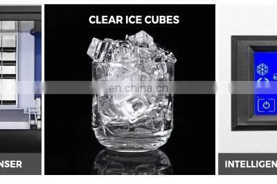 Commercial Ice Maker 335W Stainless Steel Ice Cube Maker Machine 132 lb Ice Making Machine photo-3