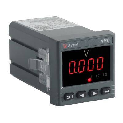 Acrel AC single phase ammeter display LED with RS485 communication AMC48-AI/C panel mounted