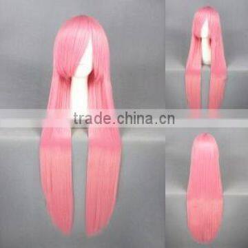 High Quality 100cm Long Straight Kuroko No Basketball Cosplay Hair Wigs Momoi Satsuki Pink Synthetic Anime Wig Party Wig photo-5