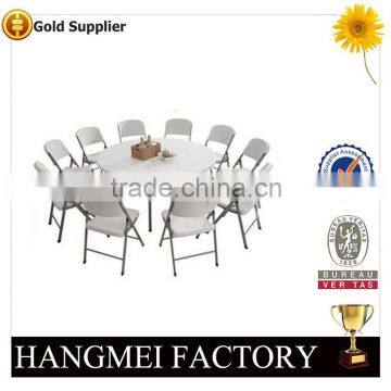 2016 free shipping Folding Round Plastic dinning Table