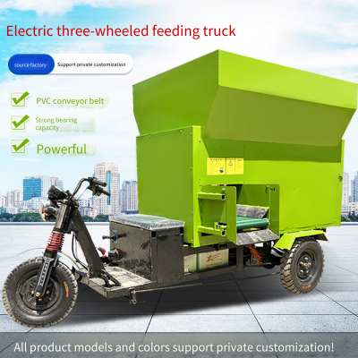 Self-propelled Pasture Spreading Vehicle, a Single Machine to Handle Grass Spreading for Cattle and Sheep, Electric Grass Feeding Machine With Double-sided Discharging photo-3