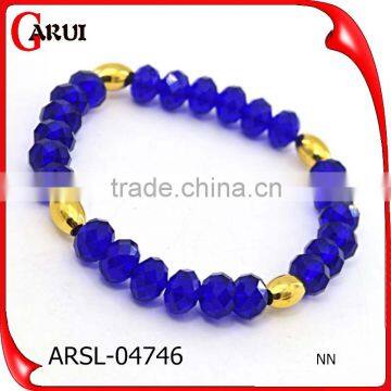 Stainless Steel Jewelry Fashion Yellow Pink Crystal Bead Bracelet photo-5