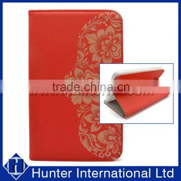 Eye-Popping Color Red Flowering Tablet Case For Tab 4