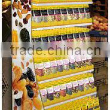 Customized Promotion Cardboard Floor Diaplay For Food In Supermarket