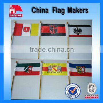 PE Printed Hand Fan National Flag