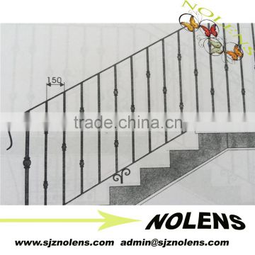 Decorative Wrought Iron stair Railing/wrought iron staircase/outdoor wrought iron railings