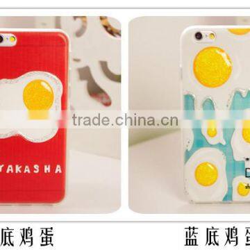 Delicious Eggs Soft TPU Drawing Lines Mobile Phone Case for iPhone 6