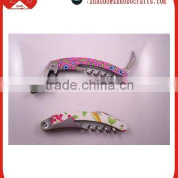 colorful moon shape waiters corkscrew bottle opener with good design