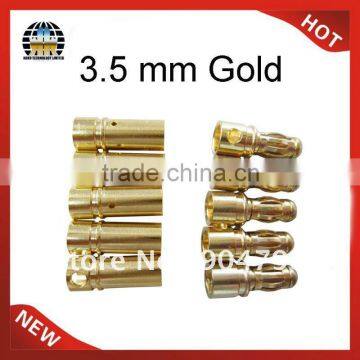 3.5 mm Gold Bullet Connector Plug rc lipo battery plug