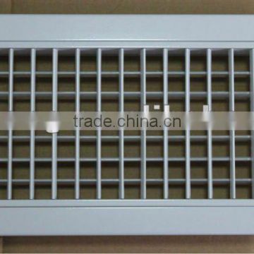 Removable double deflection air grill