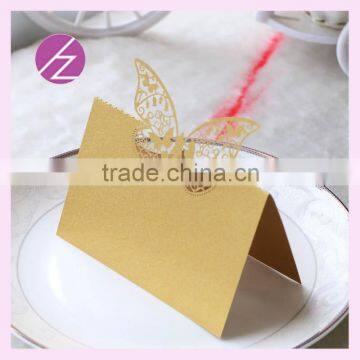 Wedding table decoration laser cut paper wedding place card ZK-8