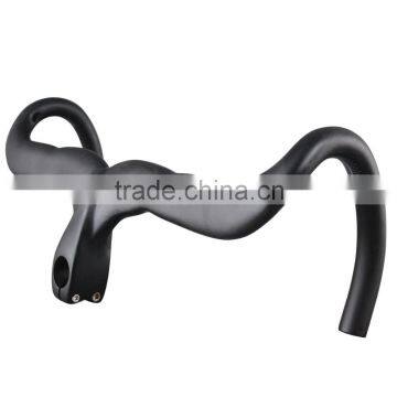 Full Carbon Handlebar For Road bike integrated stem inner cable routing