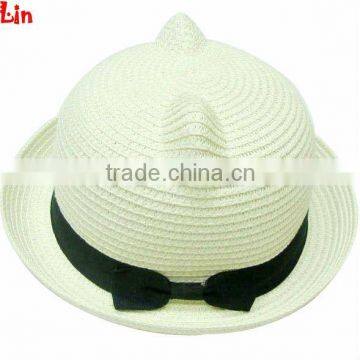 Milky white summer hats cheap