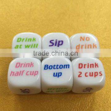 drinking printing dice,drink dice