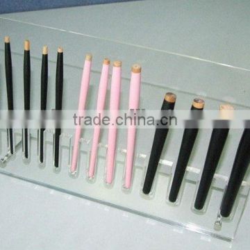 customized counter PMMA/Pleiglass/Acrylic Cosmetic eyebrow pencil Displays stand rack organizer for retail sale