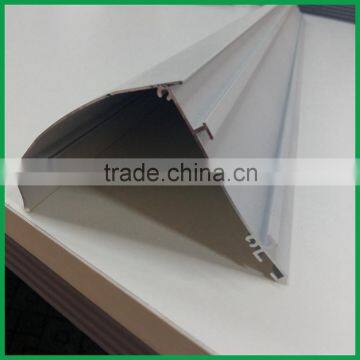 frosted surface aluminium alloy accessories for zebra blinds and roller blinds parts curtain track