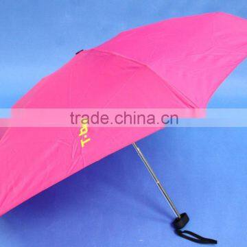 Fashionable Ladies Multicolor 5-section Folding Umbrella With EVA Case