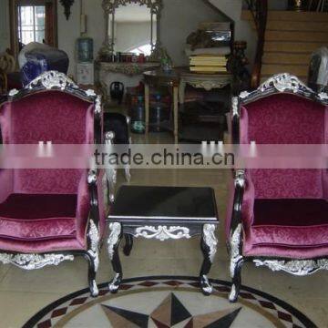 European style hotel sofa chair with table XYD124