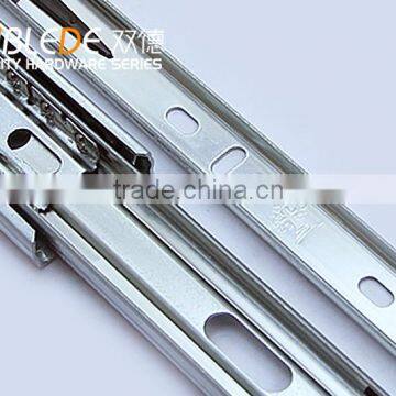 45mm full extension roller kitchen cabinet drawer slide channel