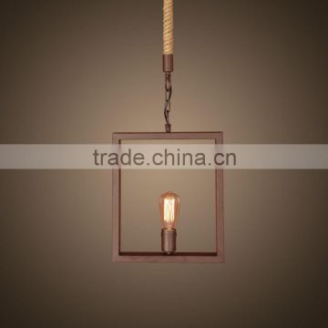 simple design square vintage pendant light